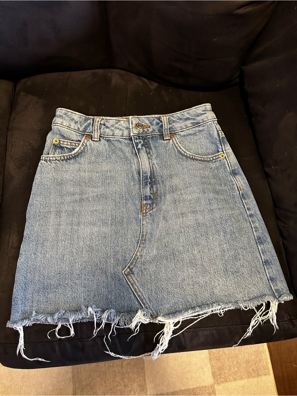 Top Shop Mini Jean Skirt